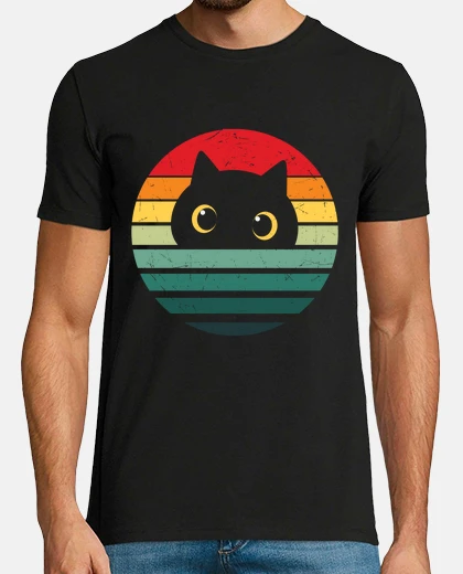 Tee-shirt conception de chat vintage