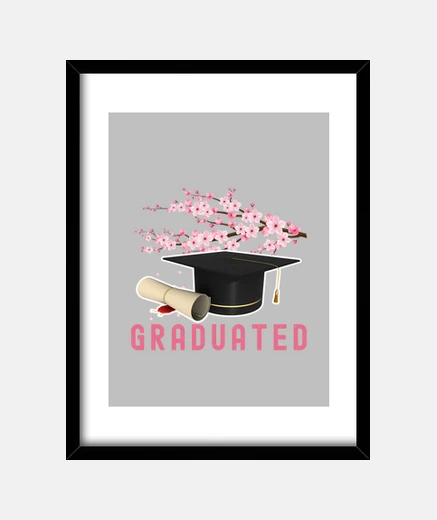 Cadre conception de remise des diplômes de fl