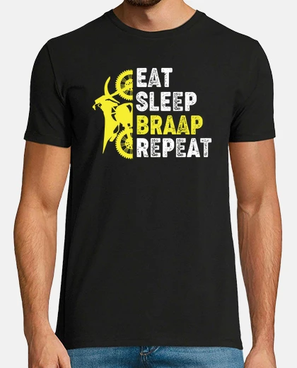 Tee-shirt conception de vélo de saleté manger le 
