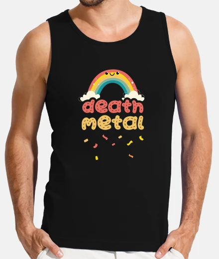 T-shirt concerto rock arcobaleno death metal
