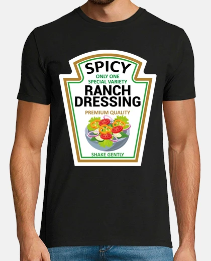 Tee-shirt condiment pour vinaigrette verte ranch