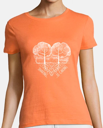 T-shirt condividere è vivere bianco