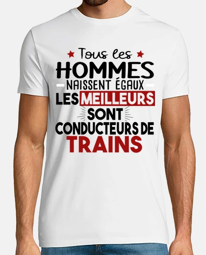 Tee-shirt Conducteur Train Métier Gare TGV