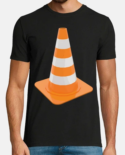 Tee-shirt cône signal signalisation route travaux