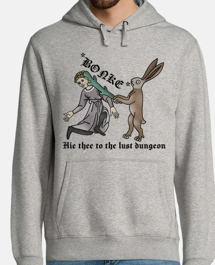 Sudadera Conejo Bonk Medieval negro