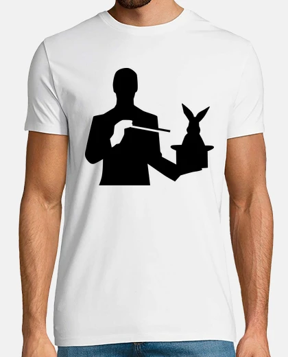 Camiseta conejo del sombrero de copa del mago