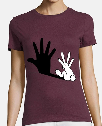 Playera conejo sombra mano w