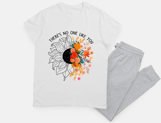 Pyjama confiance en soi épanouissement fleur