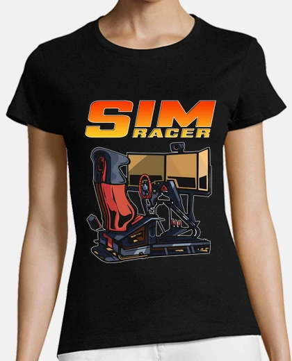 T-shirt configurazione sim racer sim racing gamer motore videogiochi per auto giochi