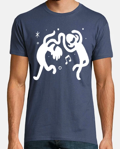 T-shirt connected dancing silhouettes