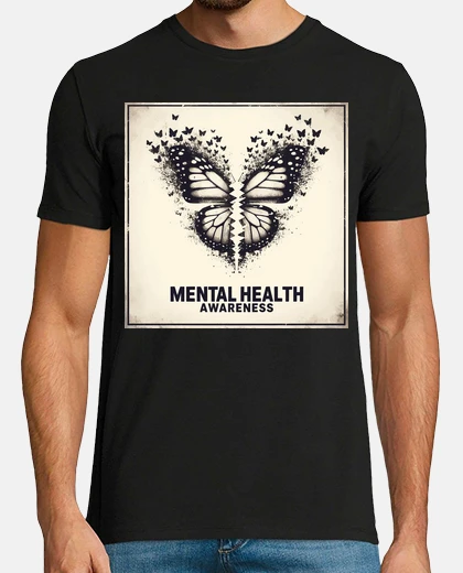 T-shirt consapevolezza della salute mentale vin