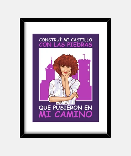 Cuadro Construí mi Castillo con las piedras Fe