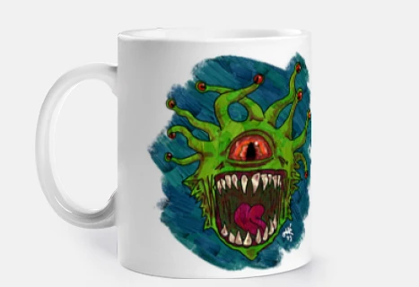 Contemplador taza zurdo