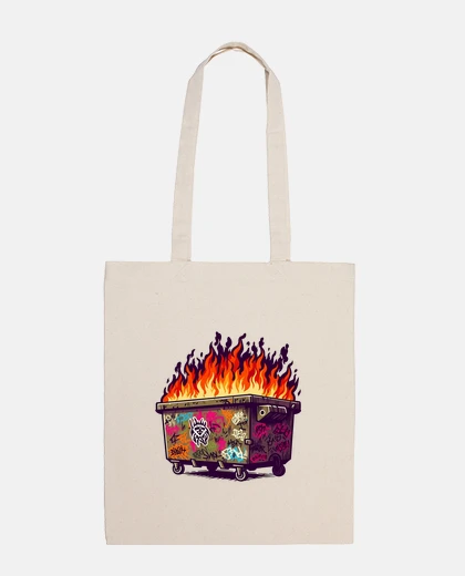 Bolsa Contenedor ardiendo