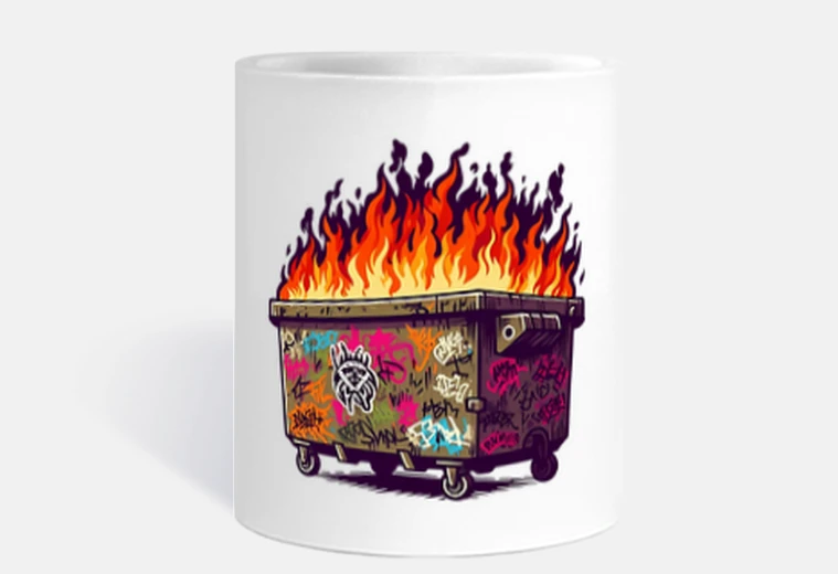 Tazza contenitore die