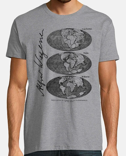 T-shirt continenti wegener