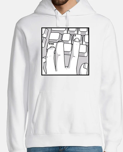 Hoodie control z aesthetic white sweatshirt