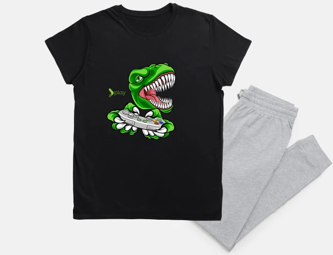 Pigiama controller di gioco dinosaurosauro trex