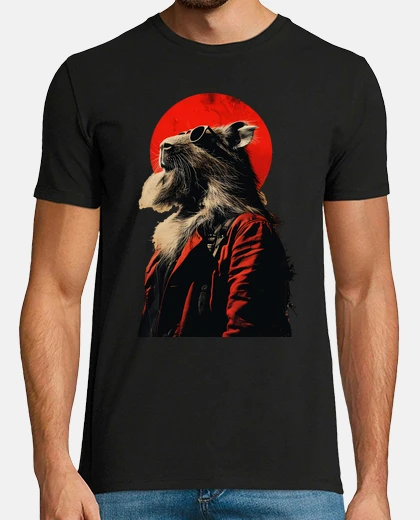 Playera cool capybara stylish edgy art japanese
