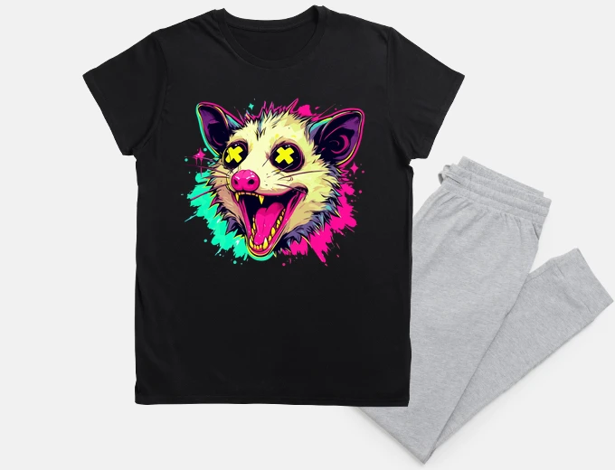 Pyjama Cool Opossum Pop Art