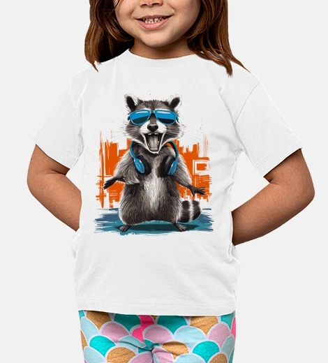 Ropa cool raccoon headphones sunglasses fun