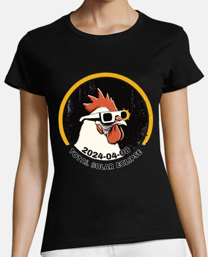 Playera cool rooster total solar eclipse 2024
