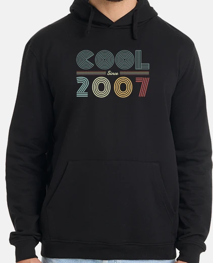 Hoodie Cool Since 2007 Vintage 14th Birthday