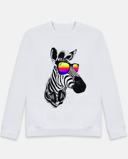 Hoodie Cool Zebra