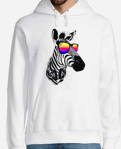 Hoodie Cool Zebra