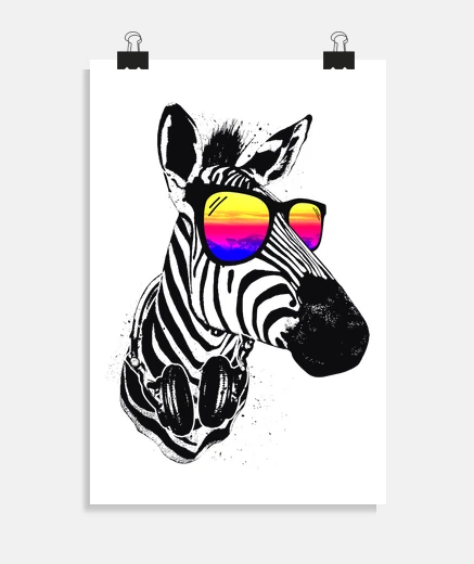 Poster Cool Zebra