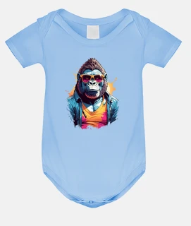 Cool Colorful Gorilla in Sunglasses