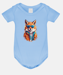 Cool Colourful Fox in Sunglasses