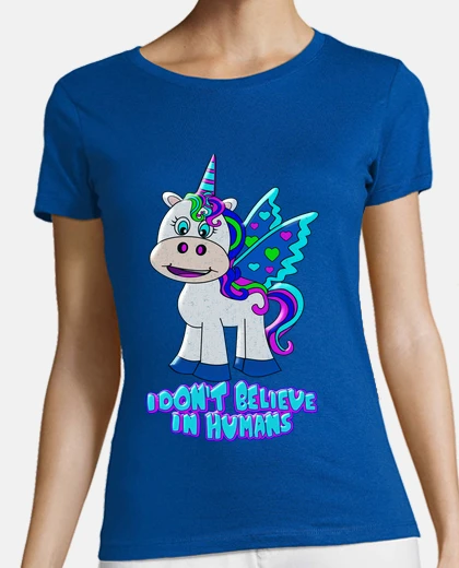 T-shirt cooltee io non credo nel los umano. solo disponibile in tostadora