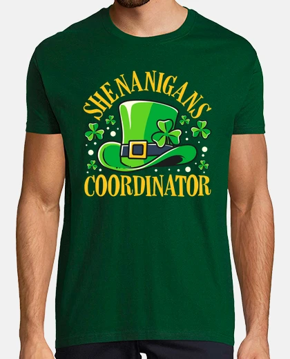 T-shirt coordinatore degli imbrogli st. festa day patrizio, irlanda celtica