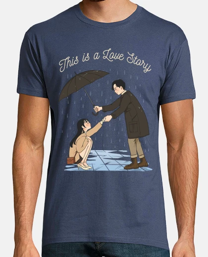 T-shirt coppia coreana k-pop anime amore romantico