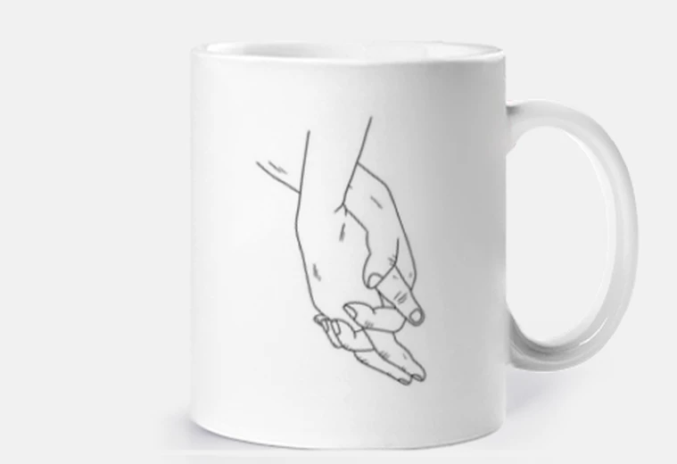 Tazza coppia mano nella mano regali non banali per san valentino