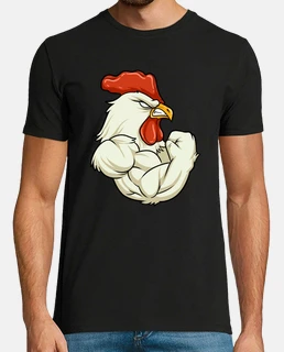 coq à la salle de gym fitness formation muscles