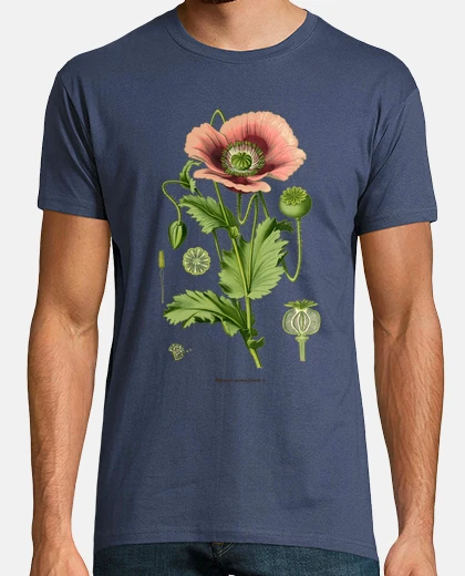Tee-shirt Coquelicot - illustration botanique du 19e siècle