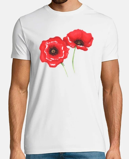 Tee-shirt coquelicots