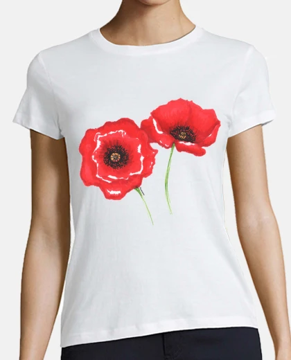 Tee-shirt coquelicots