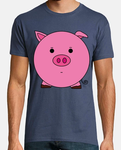 T-shirt coquettish pig