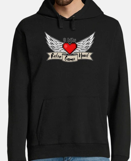 Sudadera Corazón 8 bits V2
