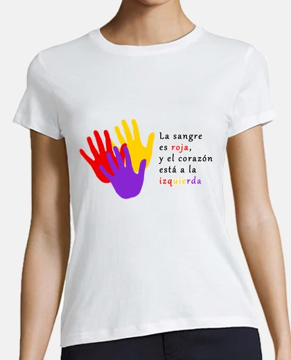 Camiseta Corazón a la Izquierda - Mangas chica
