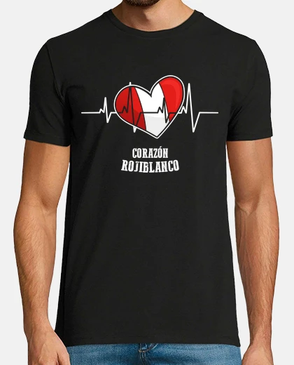 Camiseta Corazón Rojiblanco