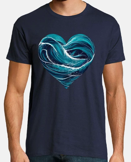 Camiseta corazón surf spot olas grandes van