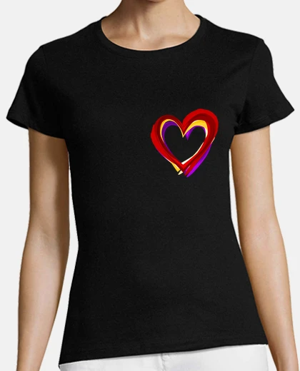 Playera Corazón Tricolor