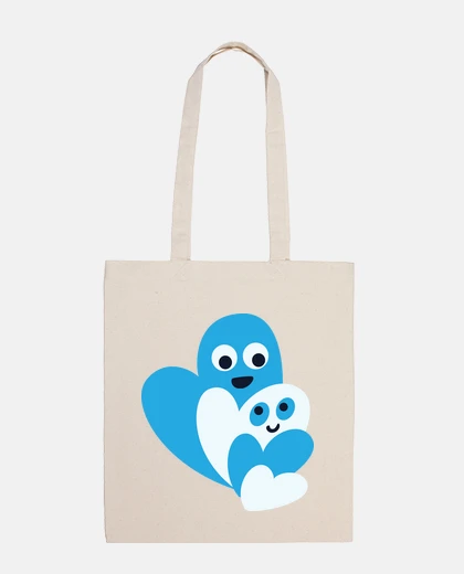 Bolsa corazones felices de la familia