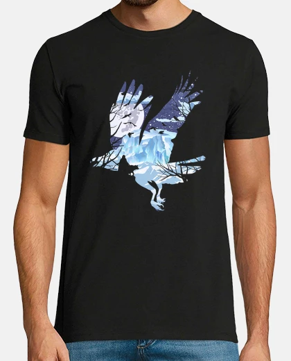 Tee-shirt corbeau d'hiver
