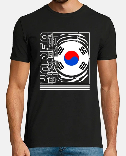 T-shirt corea camicia dae han min guk repubblica di corea corea del sud bandiera tee kpop fan coreano dramma