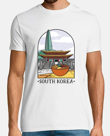 T-shirt corea del sud bandiera della corea del 